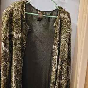 R & K Velvet Beaded Vintage style paisley jacket. GUC,